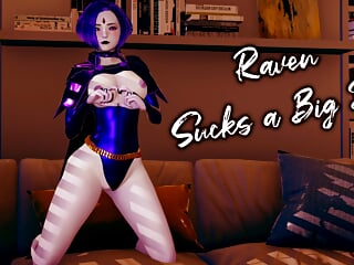 Raven Sucks A Big Dick L 3D Uncensored Hentai free video