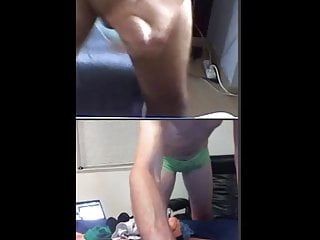 Masculine Cd - Tries On Panties On Webcam - Part1 free video