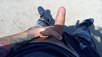 The Walking Perv In The Park. Public Dick Flash Masturbation free video