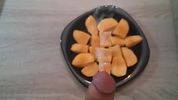 Big Dick Is Cuming On His Breakfast, Adding Some Deliciousy free video