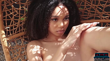 Black Teen Beauty Lily Lilac Shows All For Playboy And Looks Stunning free video