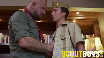 Scoutboys - Scout Gets Fingered And Cums For Older Scoutmaster free video