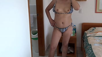 First Time I Go To The Beach With Stepson, I Show Myself And We End Up Having Sex free video