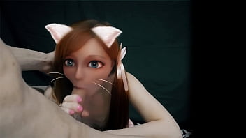 Hentai In Real Life. Furry Cat Girl Waifu Blowjob free video