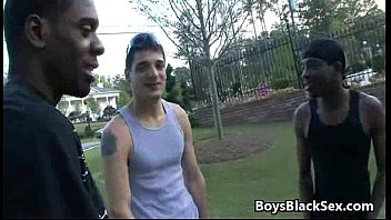 Black Muscular Gay Dude Fuck Anally White Twink Hard 19 free video