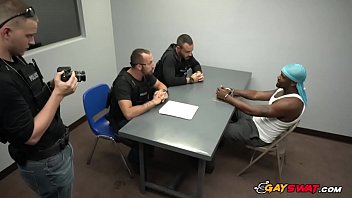 Black Big Cock Gets Hard By Looking At These Gay Jocks Officers free video