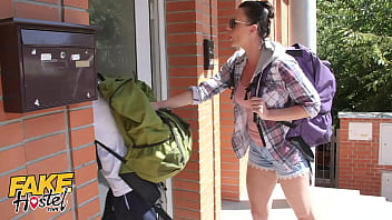 Fake Hostel Cheating Boyfriend Fucks Teen Backpacker With Girlfriend In Next Room free video