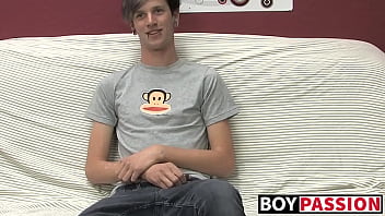 Adorable Gay Guy Danny Jerks Off His Dick On Couch Solo free video