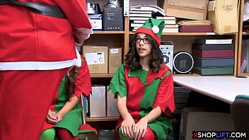 Santas Elves Elle Voneva And Latina Harmony Wonder Became A Little Naughty