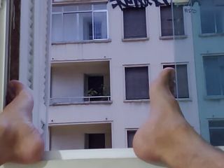 Trying To Be Caught Full Naked At Window By Neighborhood free video