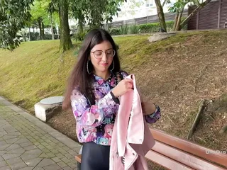 Picked Up A Cutie On The Street, Fucked And Cum On Her Glasses free video